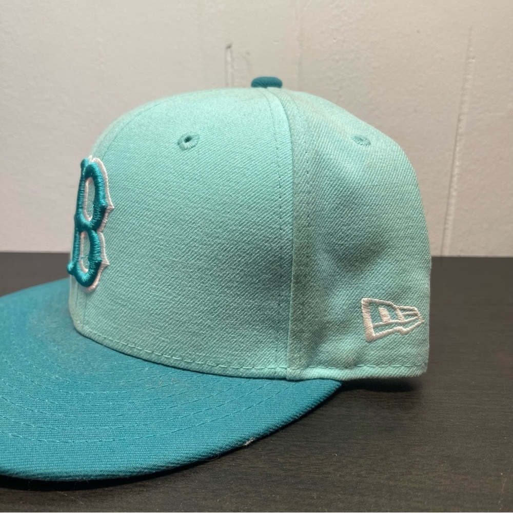 New Era 9FIFTY Boston Red Sox Turquoise Snapback Hat 7 3/8 Baseball Fitted Cap - Picture 2 of 9